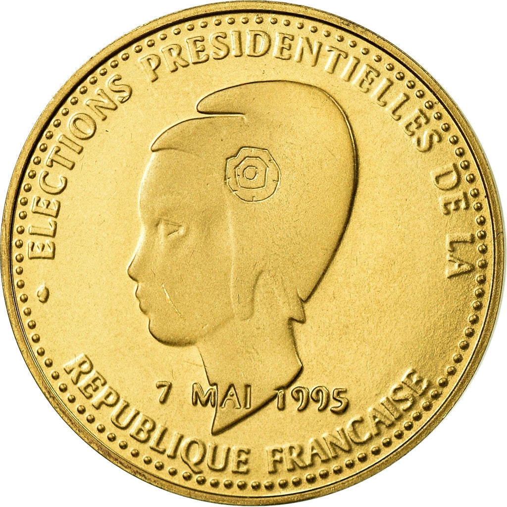 Frankrijk, Medaille, Jacques Chirac, Elections Présidentielles, 1995, UNC-
