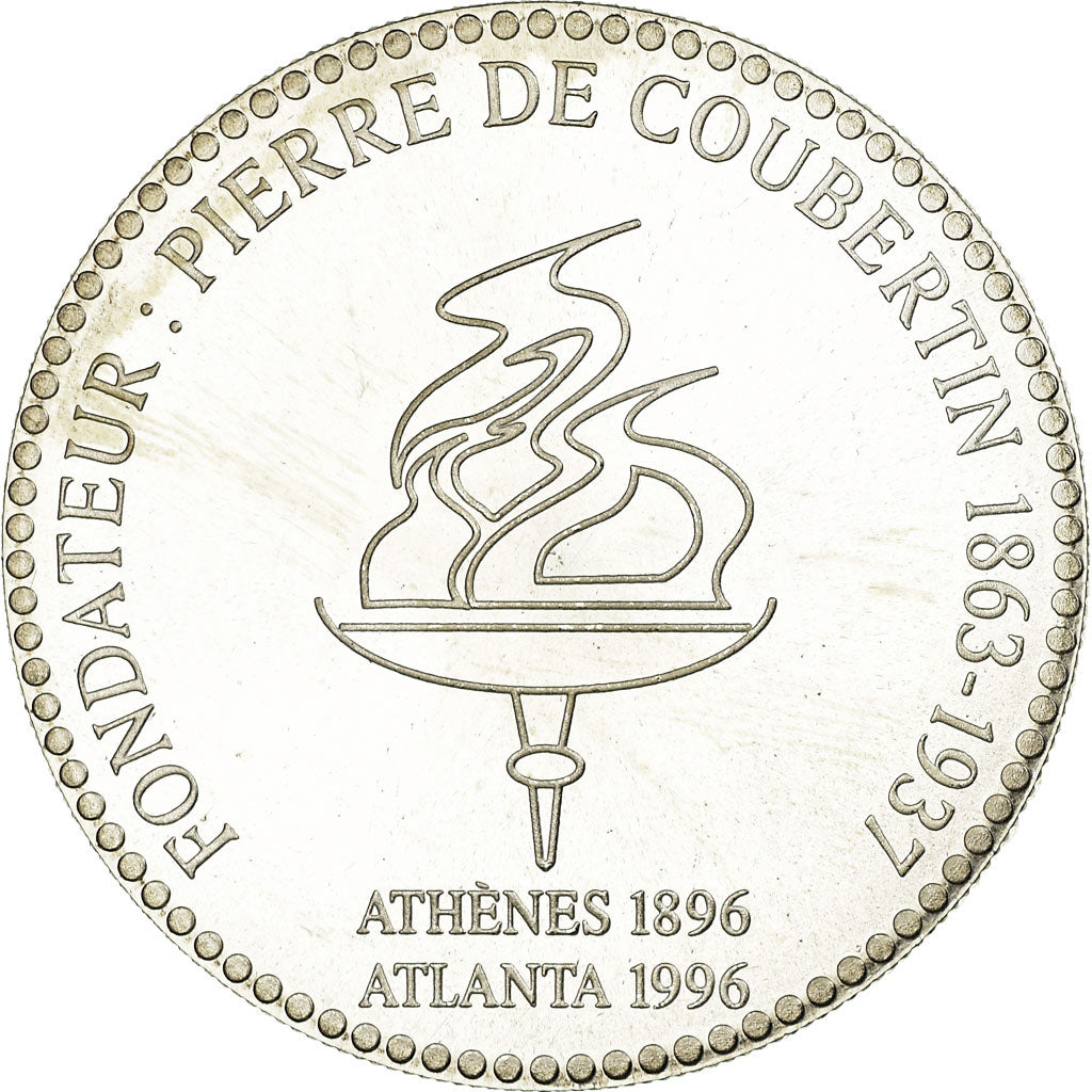 Francia, medalla, 100ème Anniversaire des Jeux Olympiques, P. de Coubertin
