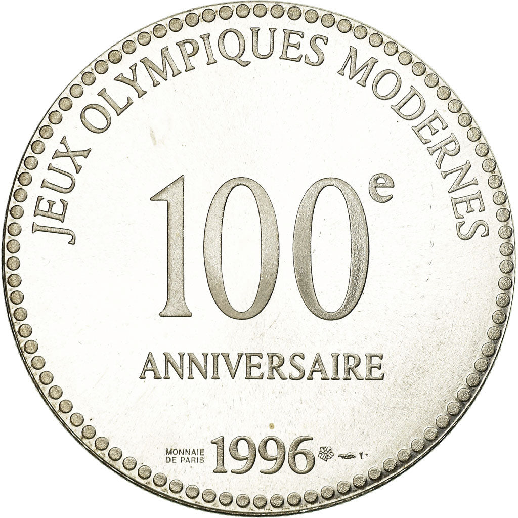 Francia, medalla, 100ème Anniversaire des Jeux Olympiques, P. de Coubertin