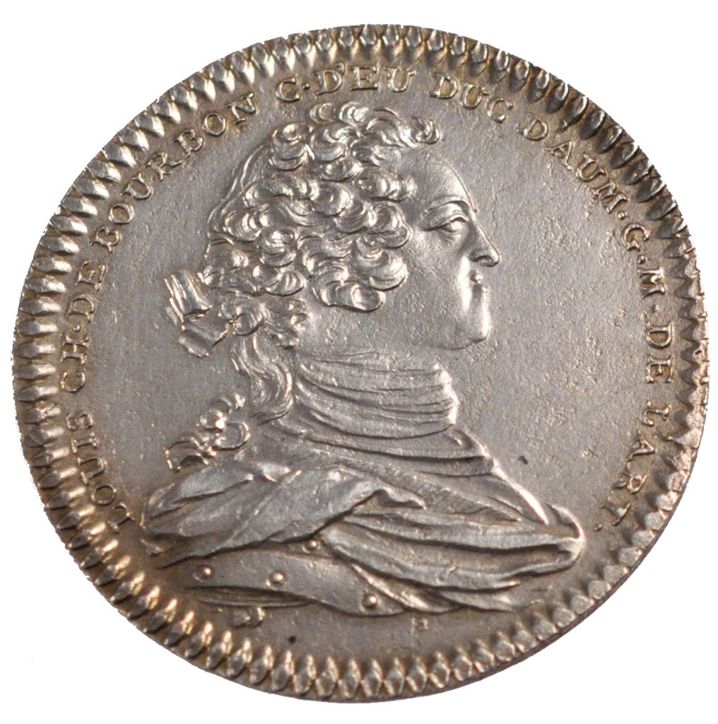 France, Royal, Token, 1748, AU(55-58), Silver, Feuardent #1112, 8.77