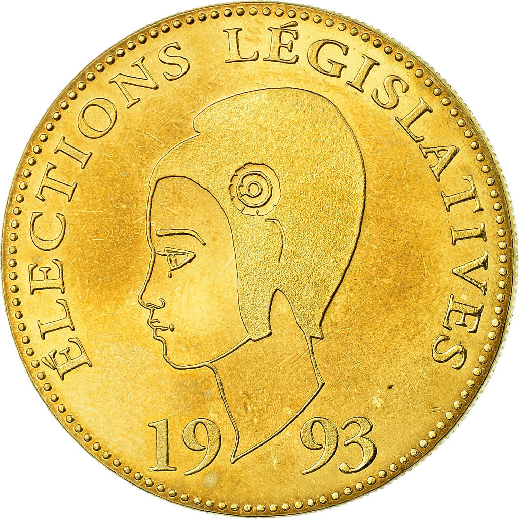 Francia, medalla, Elections Législatives, Assemblée Nationale, 1993, FDC