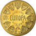 France, Medal, Europa, Projet, 1991, Jimenez, MS(65-70), Gilt Bronze