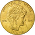 United Kingdom , Medal, La Princesse Diana, 1997, MS(63), Gilt Bronze