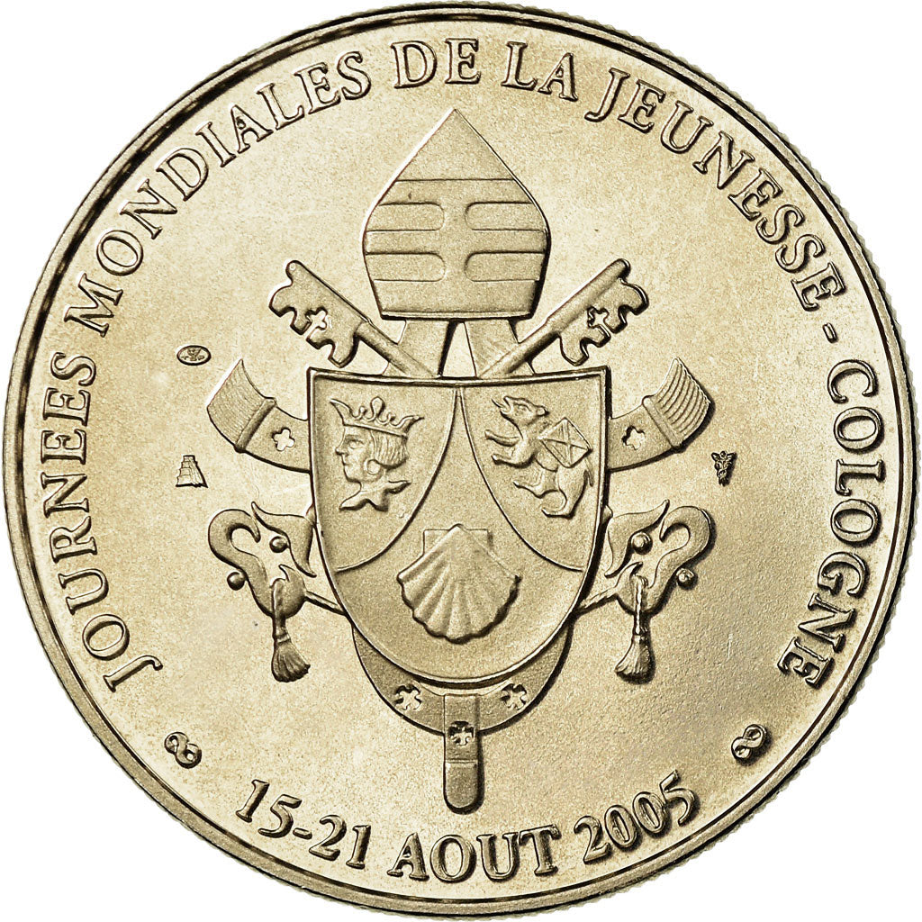 Vatican, Medal, Benoit XVI, MS(63), Copper-nickel