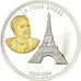 Francia, medalla, Les Joyaux de Paris, La Tour Eiffel, FDC, Plata