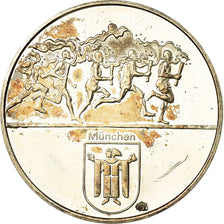 Allemagne, Médaille, Jeux Olympiques de Munich, 1972, SUP, Argent