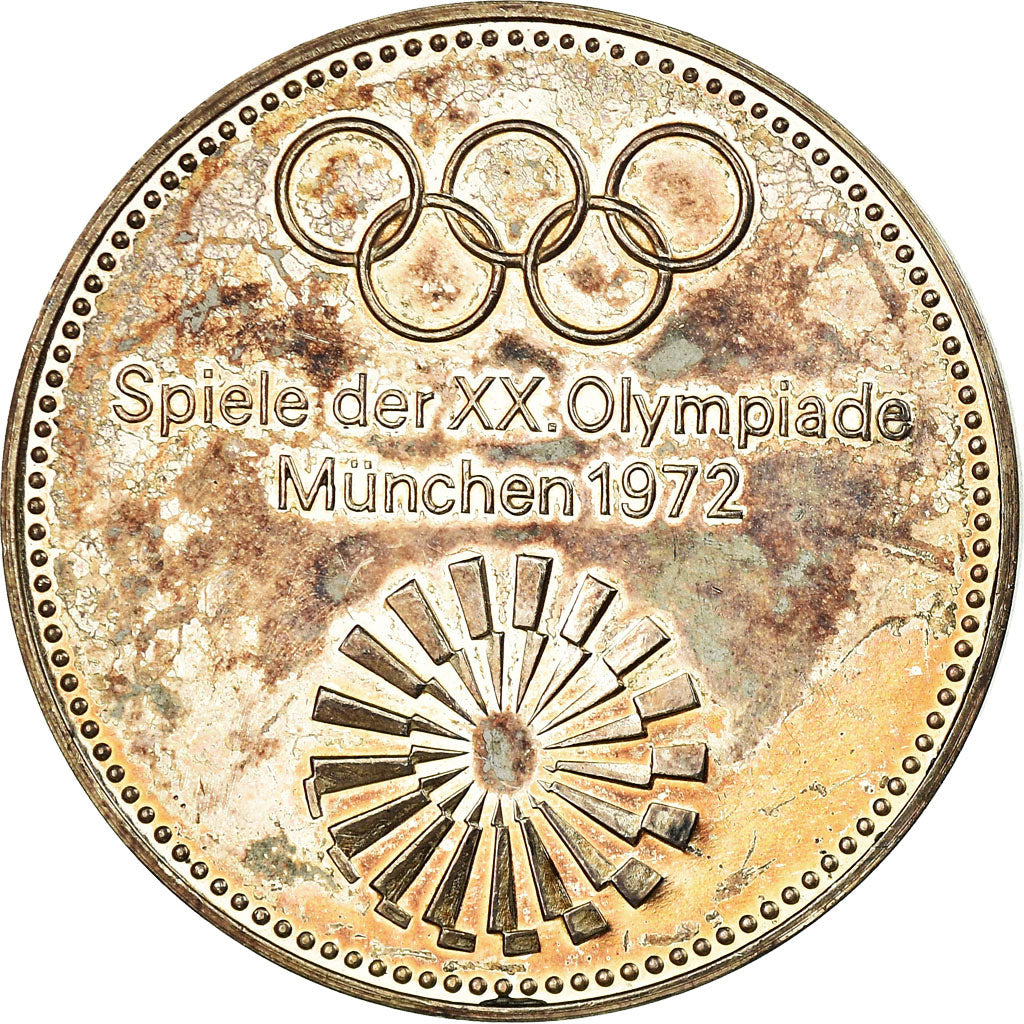 Germany, Medal, Jeux Olympiques de Munich, 1972, AU(55-58), Silver
