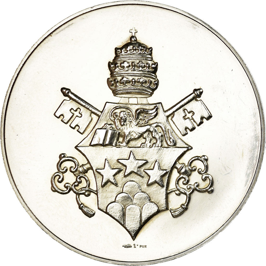 Vatican, Medal, Jean-paul Ier, Religions & beliefs, 1978, MS(63), Silver