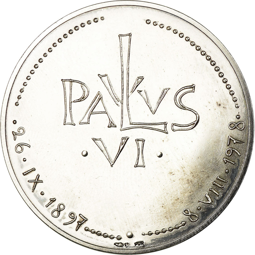 Vatican, Medal, Le Pape Paul VI, Religions & beliefs, 1978, MS(63), Silver
