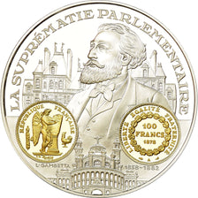 France, Médaille, Histoire Monétaire, 100 Francs Or Génie, FDC, Argent