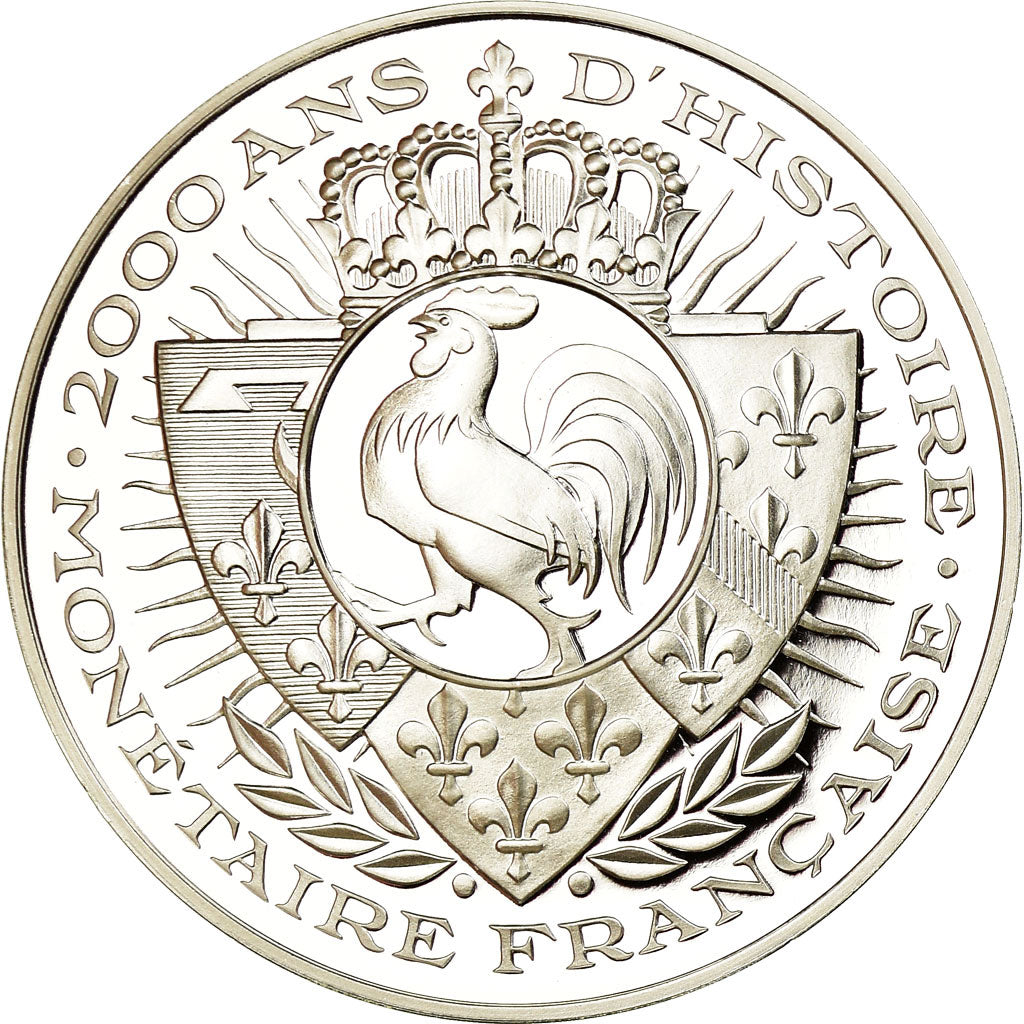 France, Médaille, Histoire Monétaire, 100 Francs Or Génie, FDC, Argent