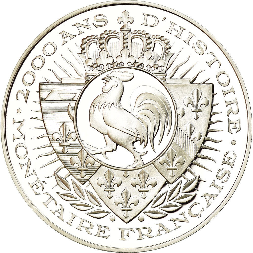 France, Medal, Histoire Monétaire, Ecu d'Argent, Louis XIII, MS(65-70), Silver