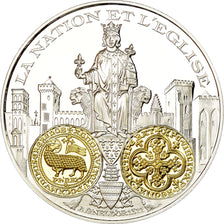 France, Medal, 2000 Ans d'Histoire Monétaire, Agnel d'Or, MS(65-70), Silver