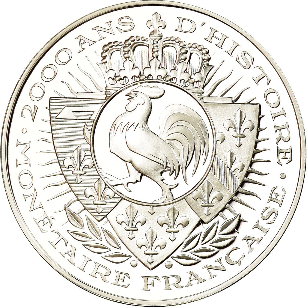 France, Medal, Histoire Monétaire, Denier Tournois, MS(65-70), Silver