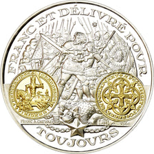 France, Medal, Histoire Monétaire, Franc à Cheval, MS(65-70), Silver