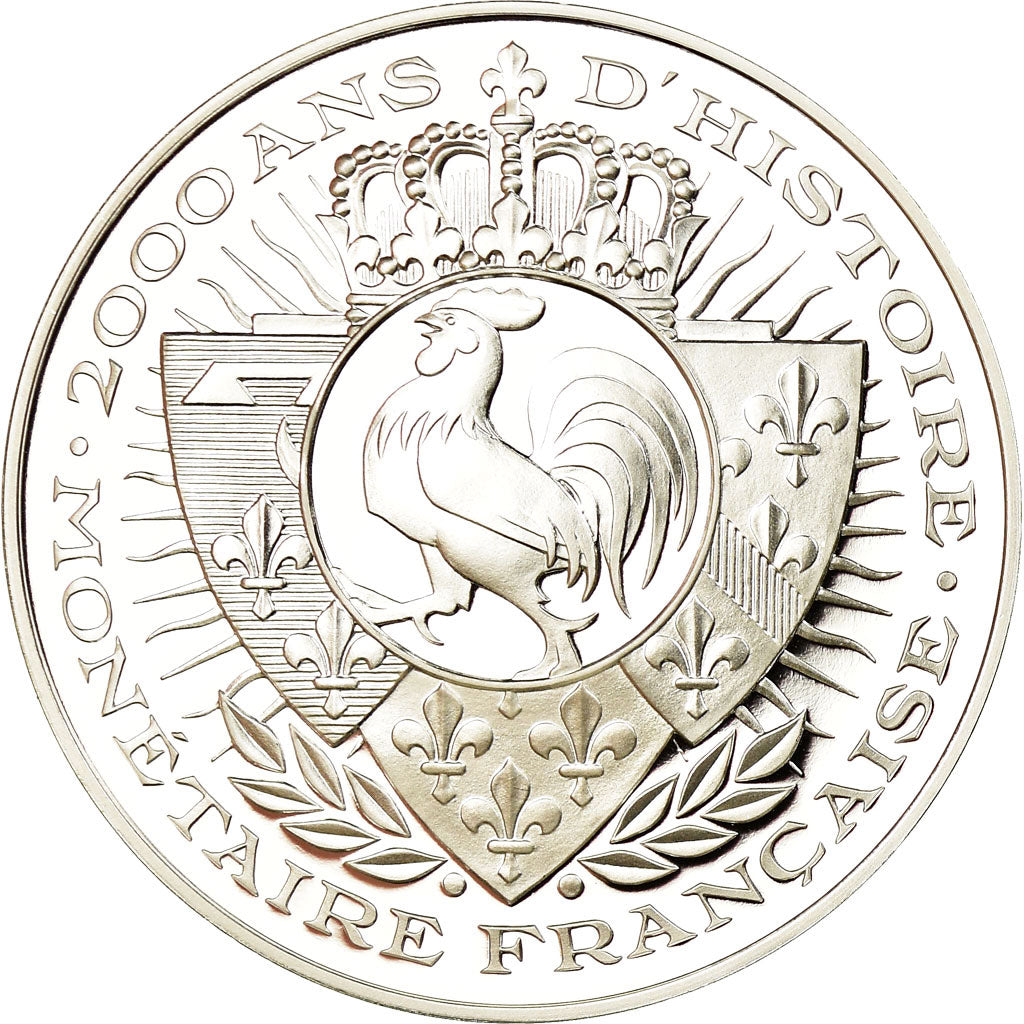 France, Medal, Histoire Monétaire, Franc à Cheval, MS(65-70), Silver