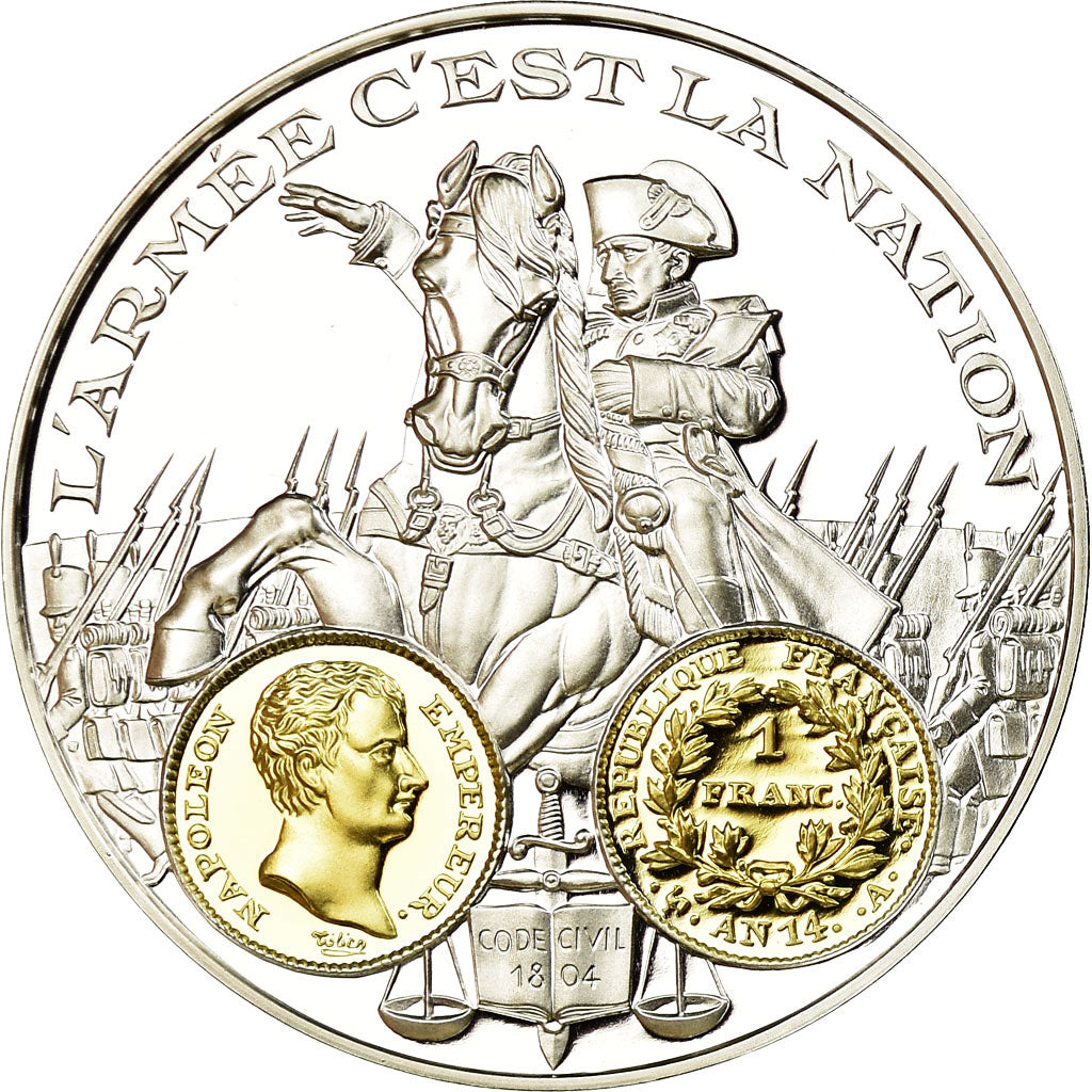 France, Medal, Histoire Monétaire, Napoléon Ier, 1 Franc An 14, MS(65-70)