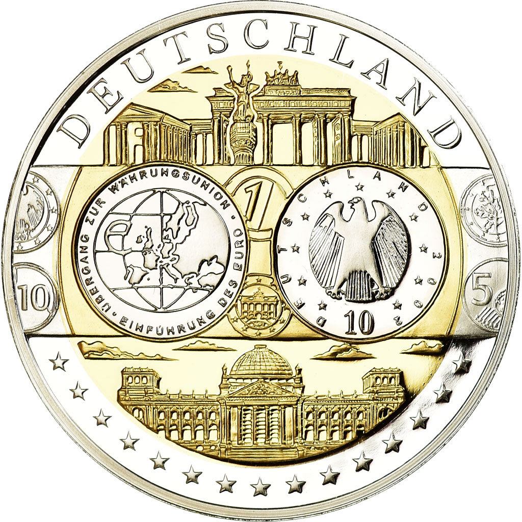 Germany, Medal, Euro, Europa, MS(65-70), Silver