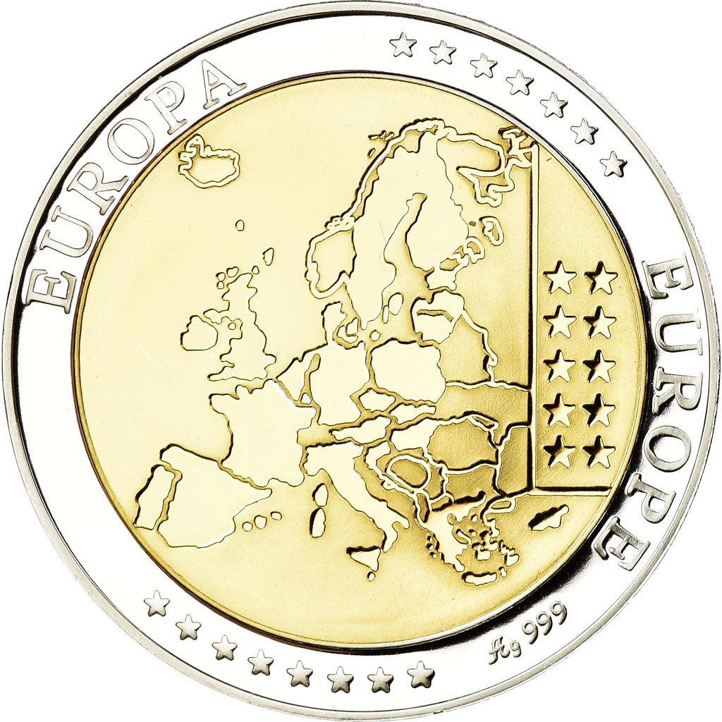 Portugal, Médaille, Euro, Europa, FDC, Argent