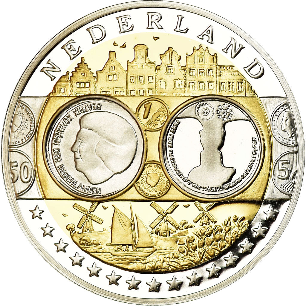 Netherlands, Medal, Euro, Europa, MS(65-70), Silver