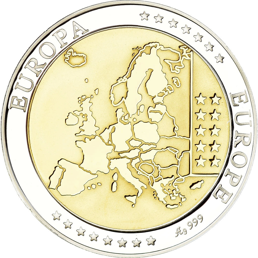 Netherlands, Medal, Euro, Europa, MS(65-70), Silver