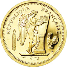 France, Medal, Réplique Essai 50 Francs Génie, MS(65-70), Gold