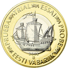 Estonia, Medal, 1 E, Essai-Trial, 2003, MS(65-70), Bi-Metallic