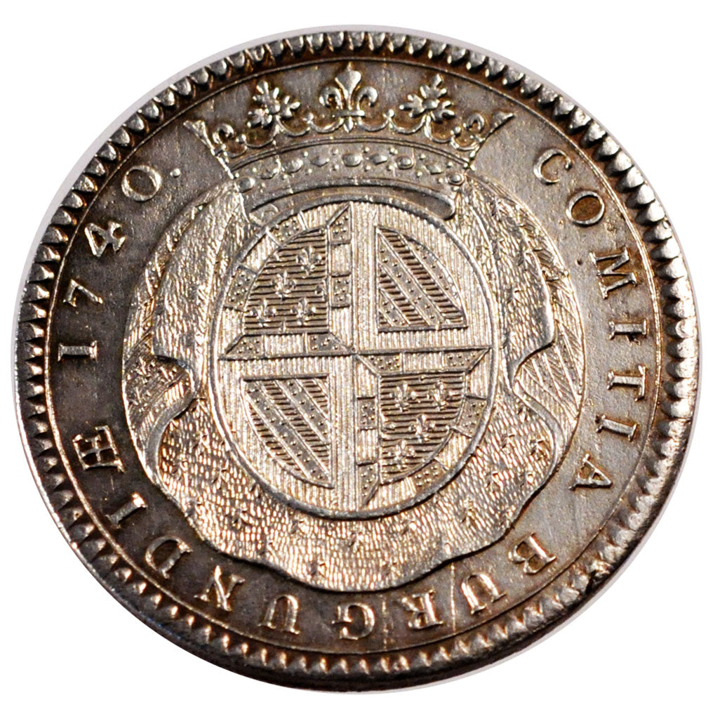 France, Royal, Token, 1740, MS(60-62), Silver, Feuardent #9845, 9.30