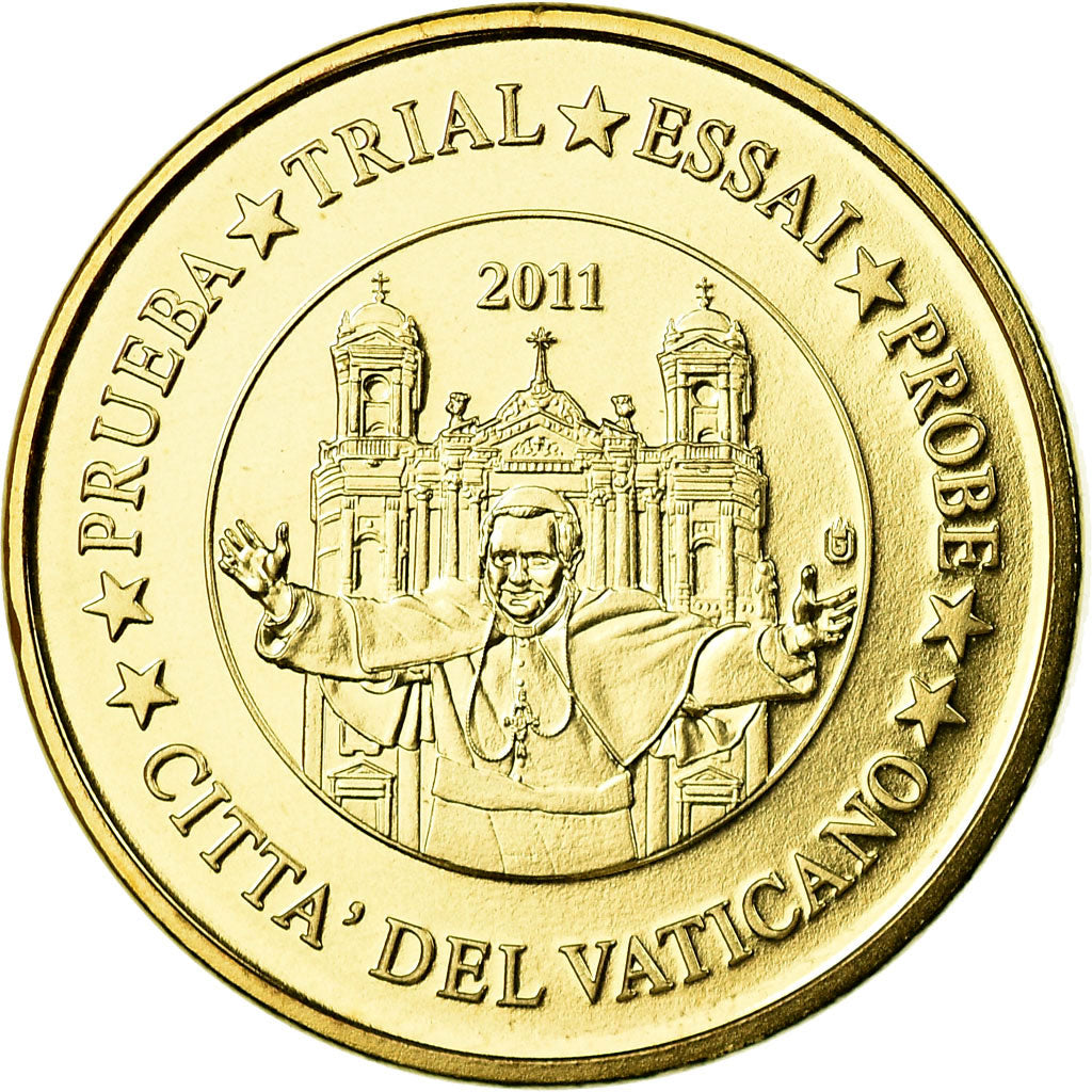 Vatican, Medal, 10 C, Essai-Trial Benoit XVI, 2011, MS(65-70), Brass