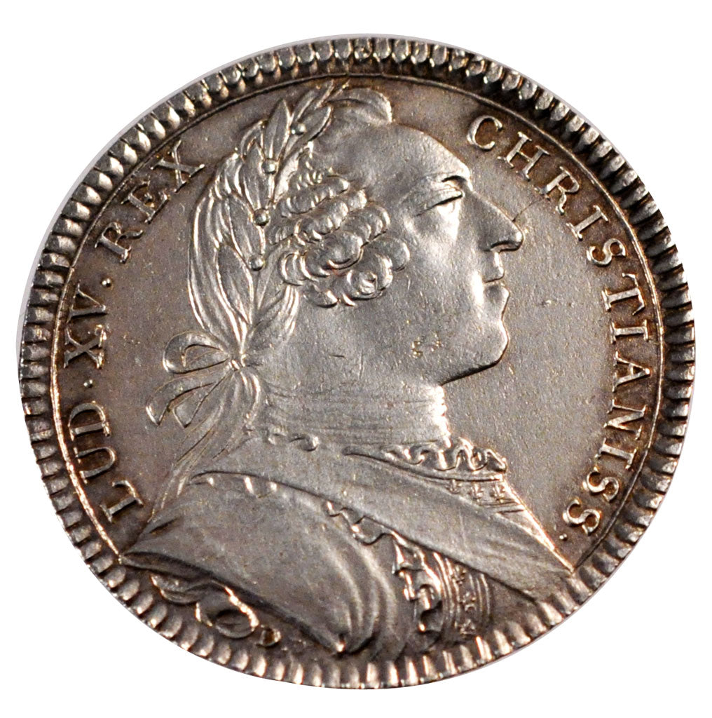 France, Royal, Token, 1753, AU(55-58), Silver, Feuardent #595, 7.75
