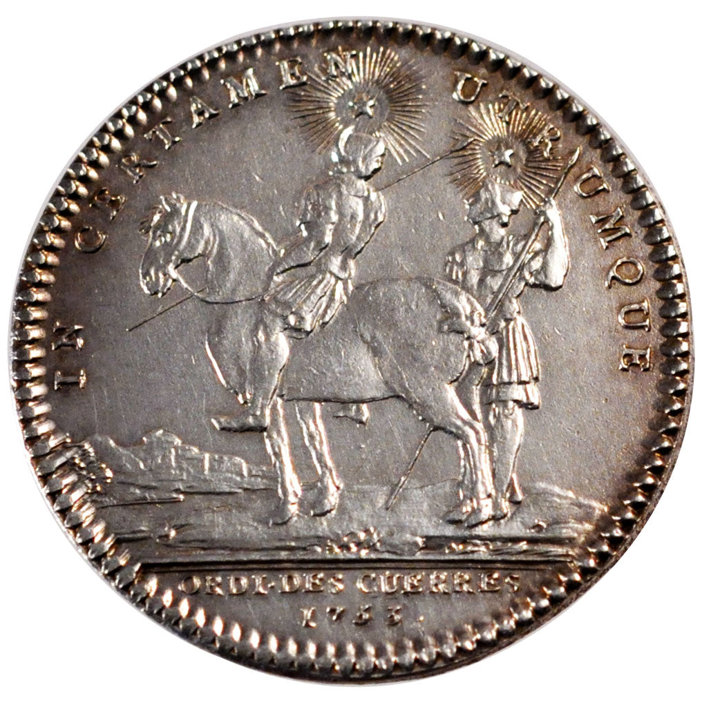 France, Royal, Token, 1753, AU(55-58), Silver, Feuardent #595, 7.75