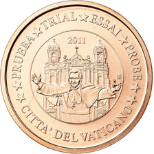 Vatican, Medal, 2 C, Essai-Trial Benoit XVI, 2011, MS(65-70), Copper