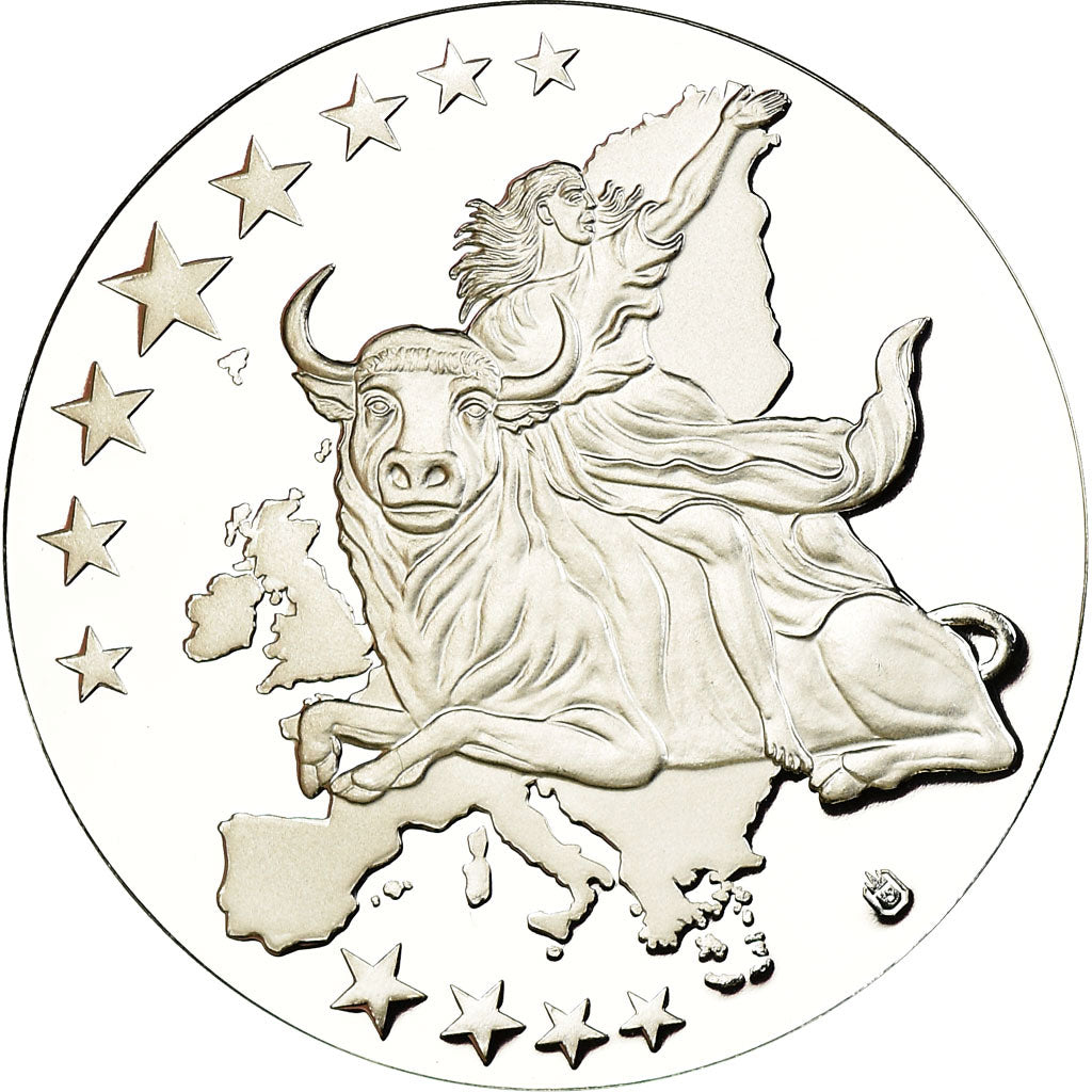France, Medal, Adieu à la Monnaie Française, 500 Francs Marie Curie