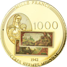 France, Medal, Les Anciens Francs, 1000 Francs Cérès, 2009, MS(65-70), Copper