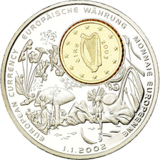 Irlanda - Eire, medalla, Monnaies européennes, 2002, FDC, Copper Plated Silver