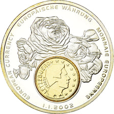 Luxembourg, Medal, Monnaies européennes, 2002, MS(65-70), Copper Plated Silver