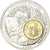 Áustria, Medal, Monnaies européennes, 2002, MS(65-70), Prata Cromada a Cobre
