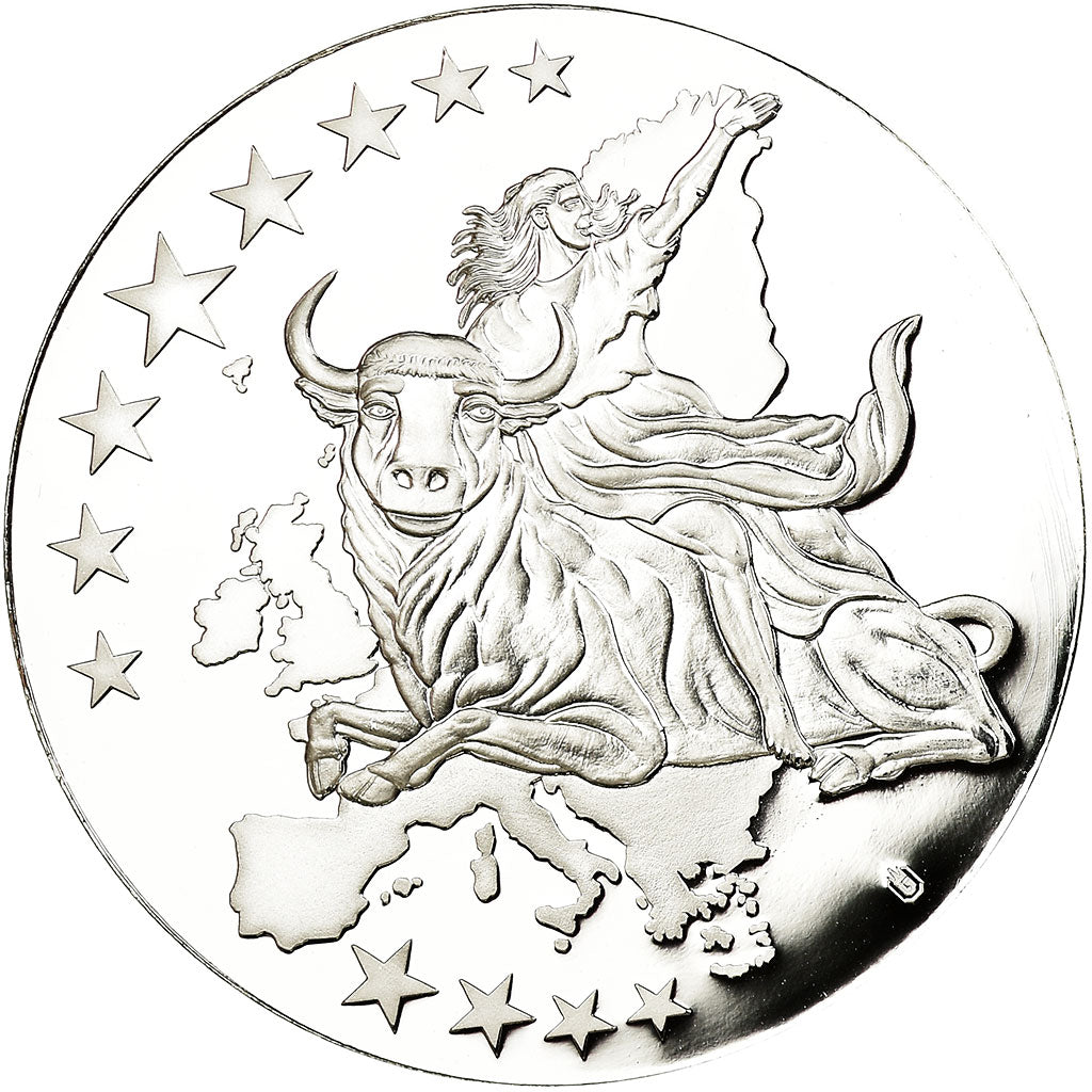 Austria, Medal, Monnaies européennes, 2002, MS(65-70), Copper Plated Silver