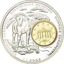 Germany, Medal, Monnaies européennes, 2002, MS(65-70), Copper Plated Silver