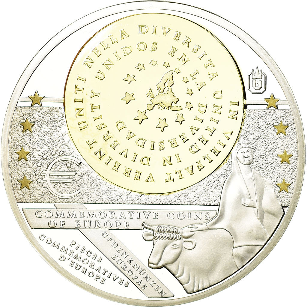 Monaco, Medal, Pièces Commémoratives d'Europe, 2012, MS(65-70), Copper Plated