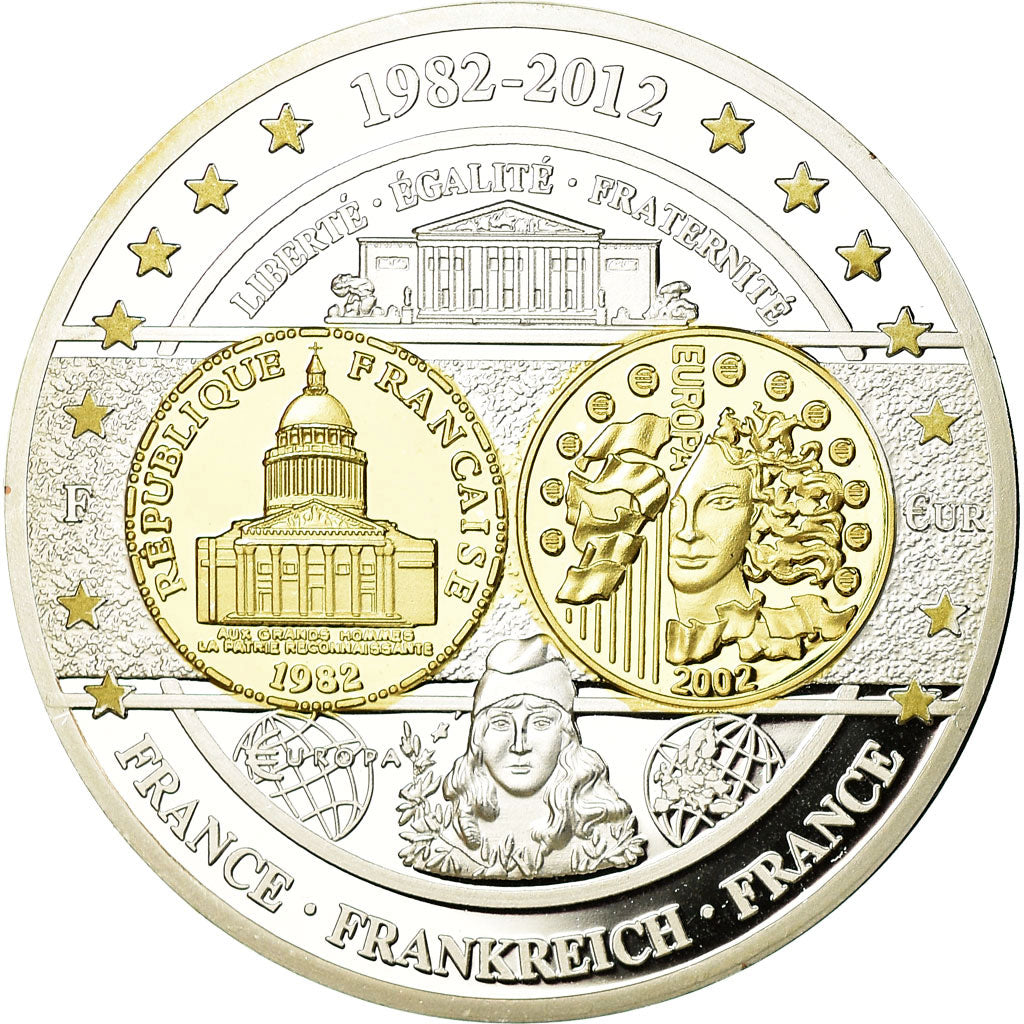France, Medal, Pièces Commémoratives d'Europe, 2012, MS(65-70), Copper Plated