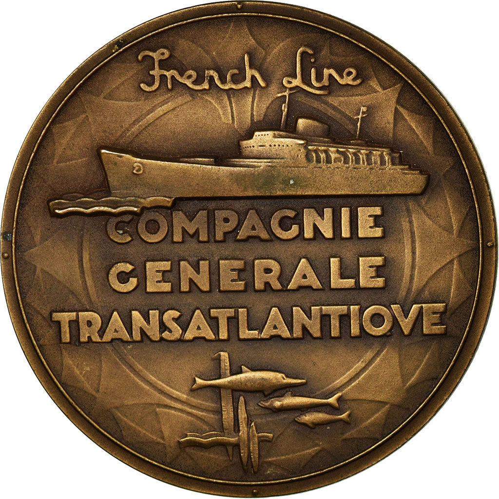 Francia, medalla, Compagnie Générale Transatlantique, Flandre, Renard, SC