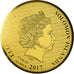Coin, Solomon Islands, Elizabeth II, Gold Stater, 10 Dollars, 2017, MS(64), Gold