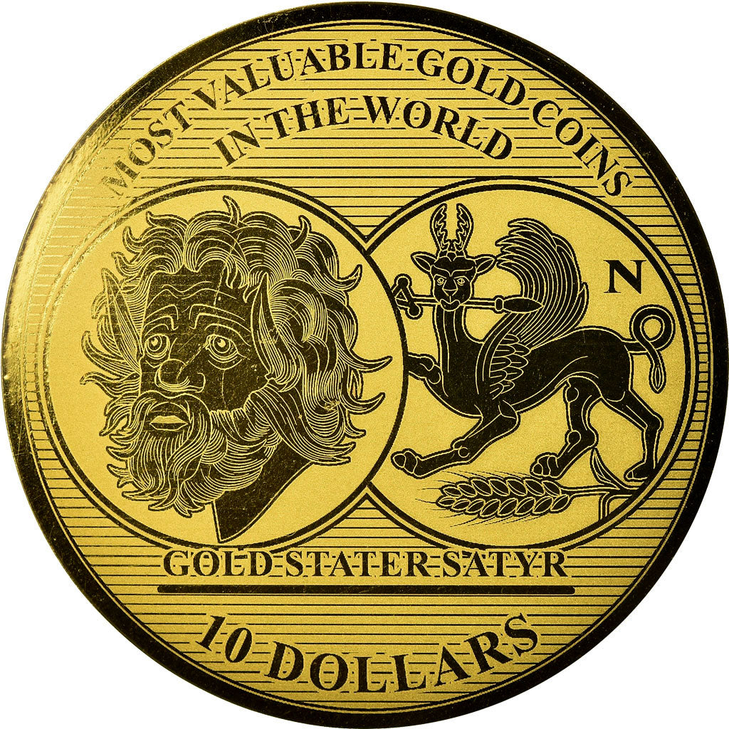Coin, Solomon Islands, Elizabeth II, Gold Stater, 10 Dollars, 2017, MS(64), Gold