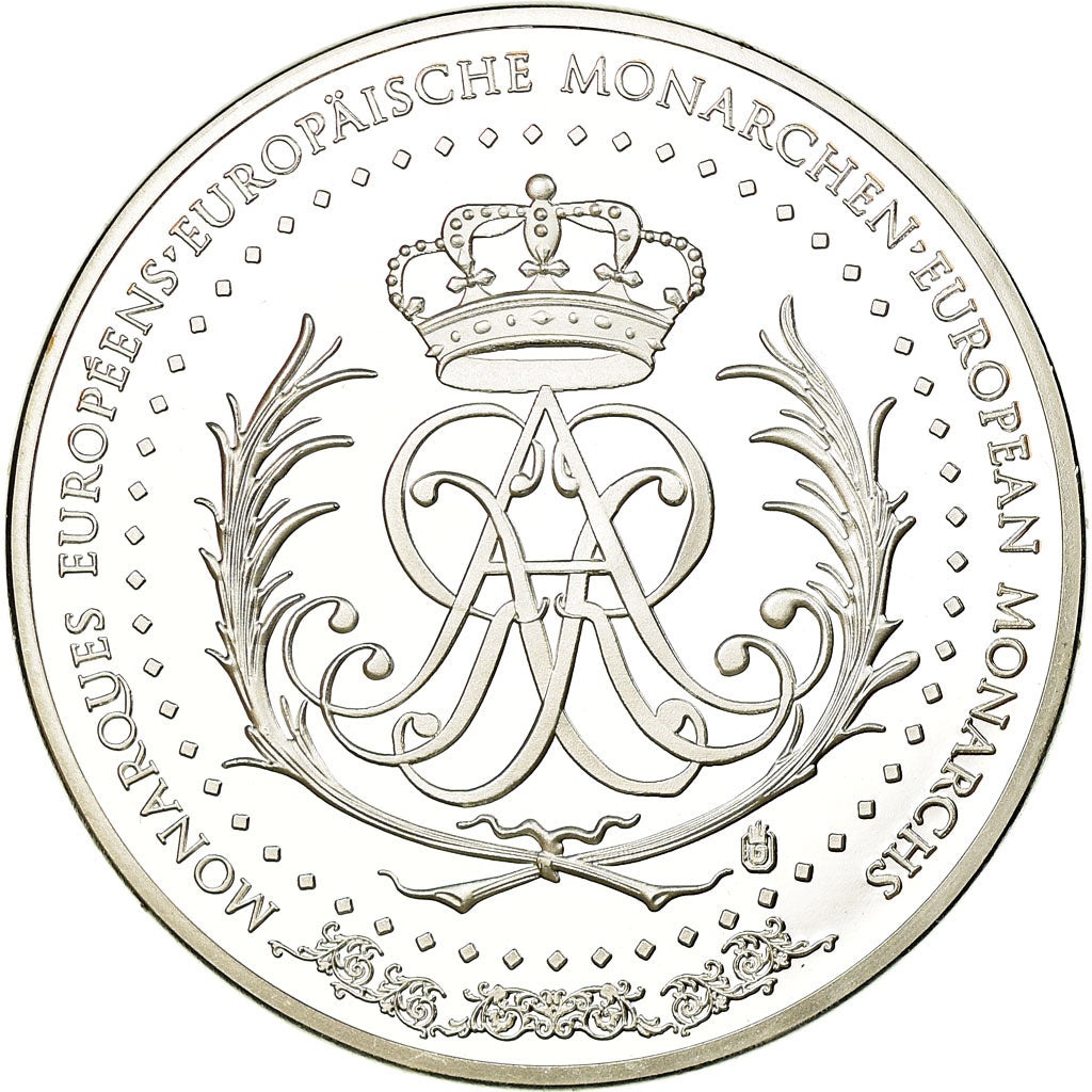 Itália, Medal, Umberto, Re d'Italia, 100 Lire, MS(65-70), Prata Cromada a Cobre