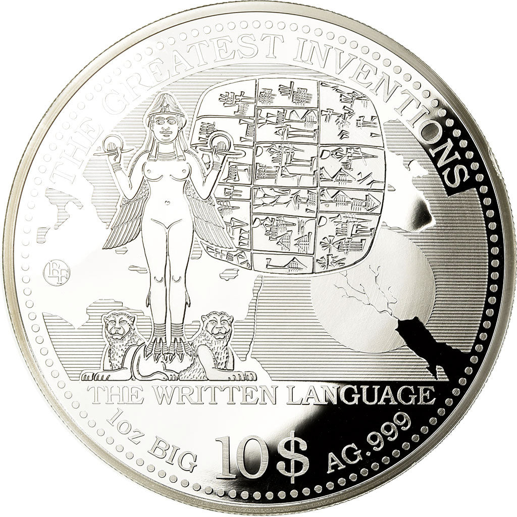 Coin, Solomon Islands, Elizabeth II, The Written Language, 10 Dollars, 2014