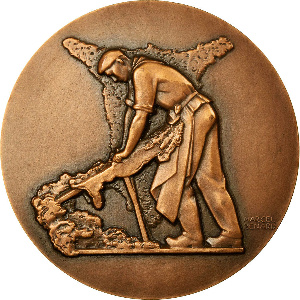 France, Medal, Centenaire du Délainage, Mazamet, 1951, Marcel Renard