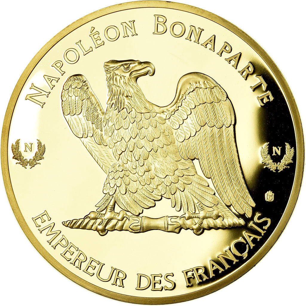 France, Medal, Le sacre de Napoléon Ier par Pie VII, MS(65-70), Copper Gilt