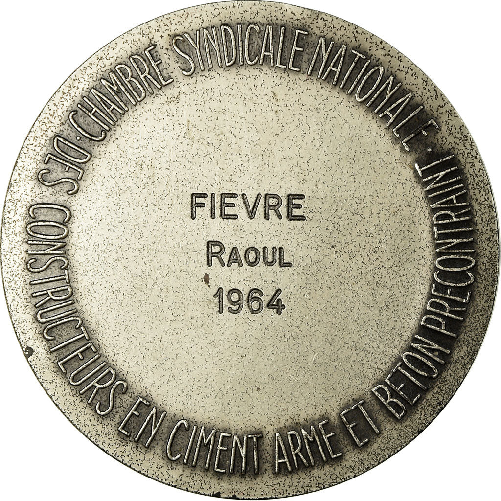 France, Medal, Industrie, Constructeurs en Ciment Armé de France, 1964