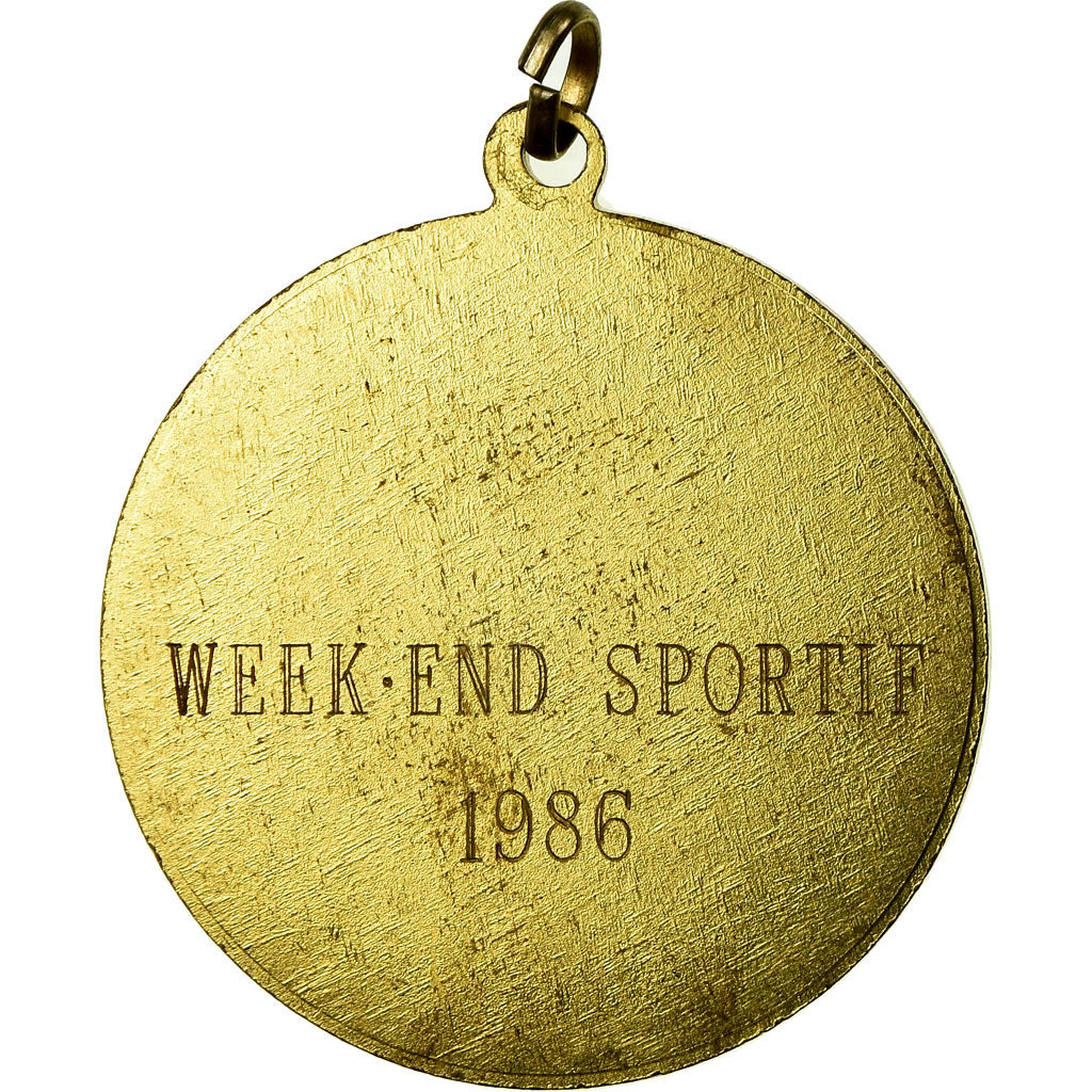 Francja, Medal, Week-end sportif, Sport i wypoczynek, 1986, AU(50-53), Pokryty
